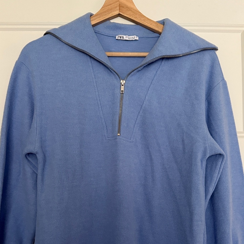Zara Blue Women's Sweater - Picture 3 of 5